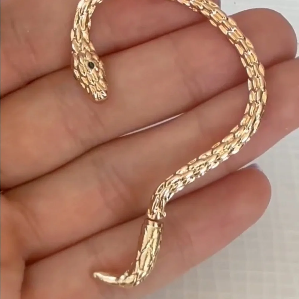 Aurum Serpent Gold Ear Cuff -Left Ear Only